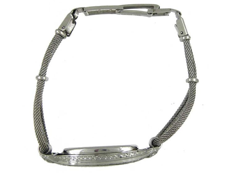 Ornate Art Deco White Gold & Diamond Watch