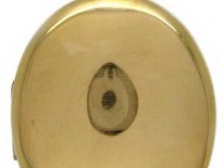 Victorian 15ct Gold Plain Oval Locket