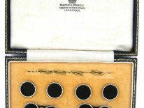 Round Platinum & Onyx Dress Set