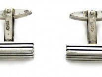 Silver Groove Cufflinks
