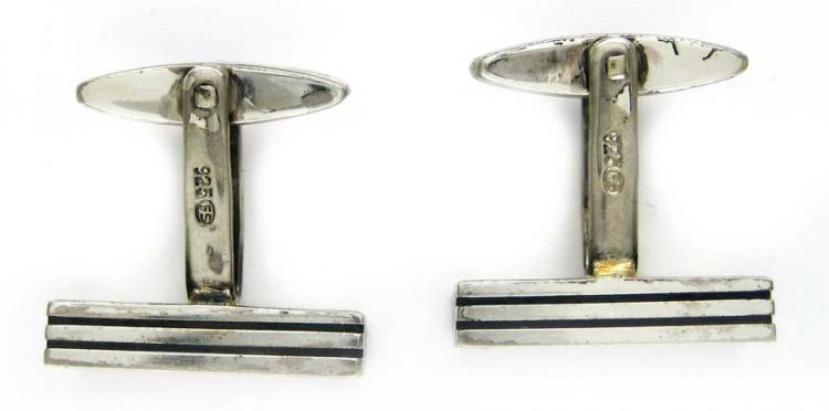 Silver Groove Cufflinks