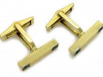 18ct Gold & Tourmaline Cufflinks