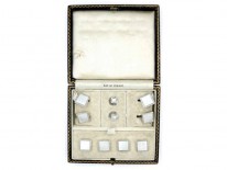 Mother of Pearl & 9ct White Gold Dress Set