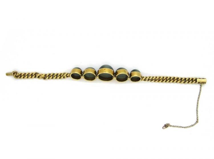 18ct Gold Cats Eye Bracelet
