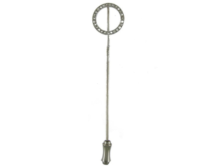 Platinum & Diamond Winning Post Tie Pin