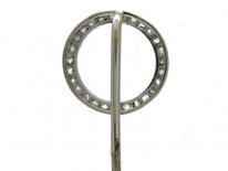 Platinum & Diamond Winning Post Tie Pin