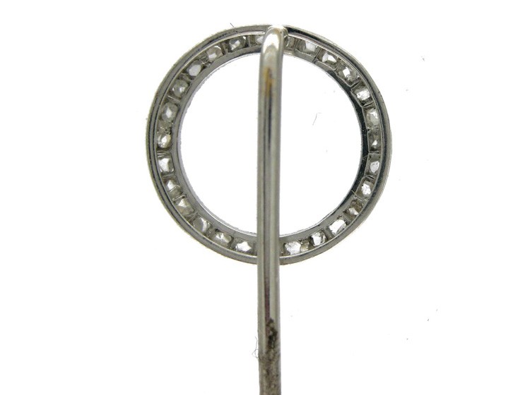 Platinum & Diamond Winning Post Tie Pin