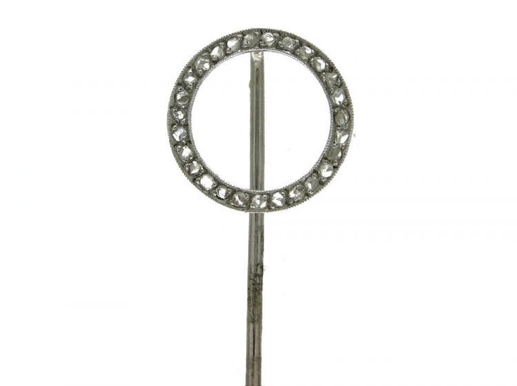 Platinum & Diamond Winning Post Tie Pin