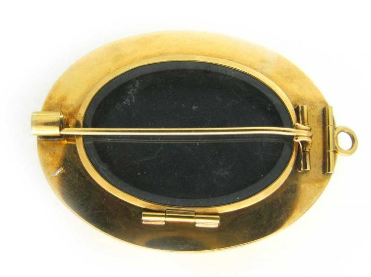 Pietra Dura Floral Brooch