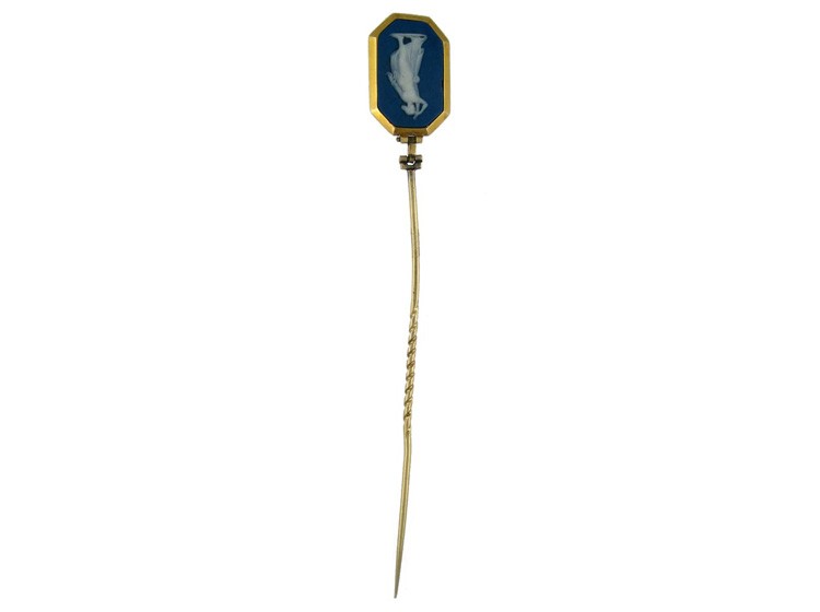 Wedgwood Double-Sided 15ct Gold Tie Pin