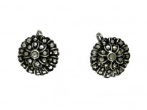 Marcasite Flower Design Earrings