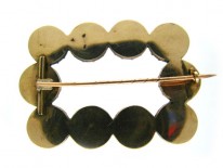 Scottish Agate Gold Brooch