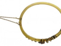 18ct Gold Diamond, Ruby, Sapphire Bangle