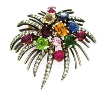 1950s Coronation Firework Brooch