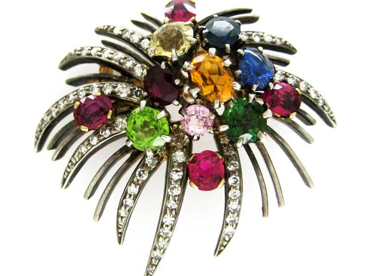 1950s Coronation Firework Brooch