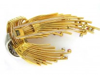 Kutchinksy 18ct Gold, Diamond & Ruby Spray
