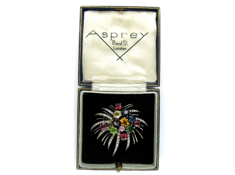 1950s Coronation Firework Brooch