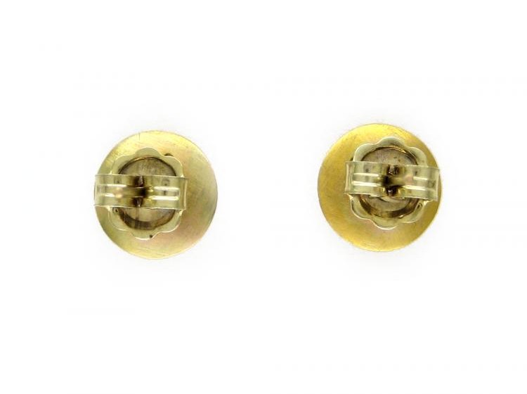15ct Gold & Pearl Stud Earrings