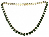18ct Gold & Tourmaline Necklace