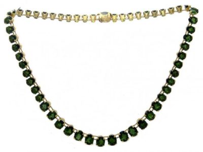 18ct Gold & Tourmaline Necklace