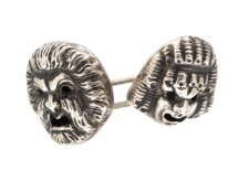Rare Silver Theatrical Cufflinks