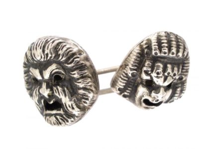 Rare Silver Theatrical Cufflinks