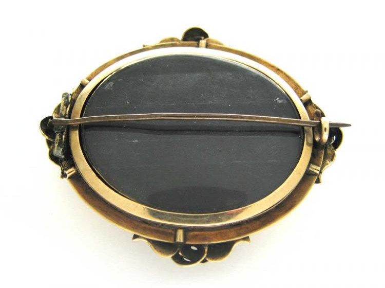 Swiss Enamel Floral Brooch