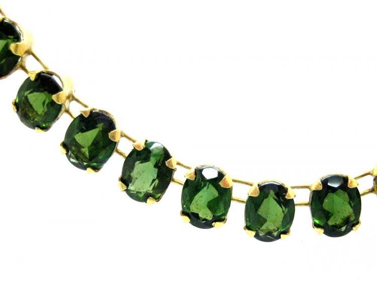 18ct Gold & Tourmaline Necklace