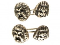 Rare Silver Theatrical Cufflinks