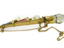 Scottish Gold Dirk Brooch