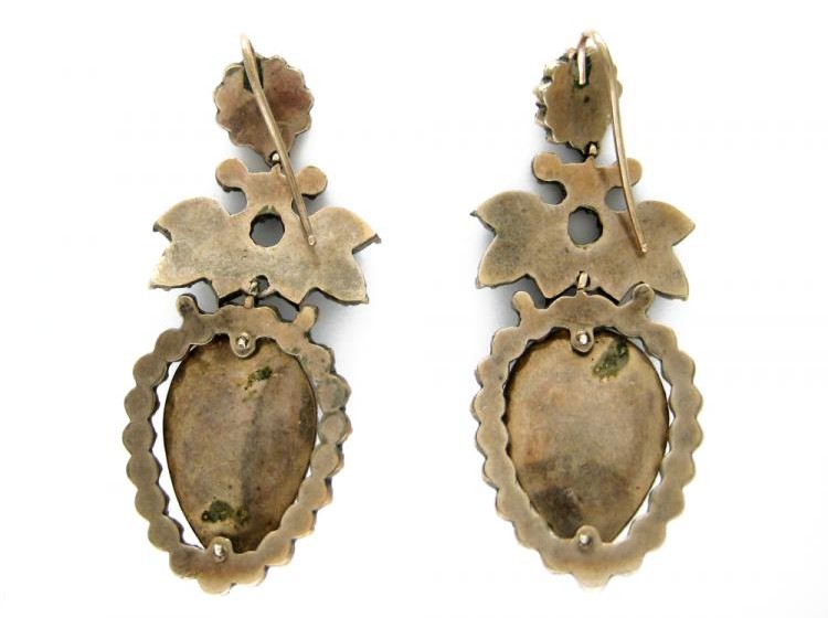 Elaborate Garnet Earrings