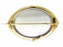 Victorian 15ct Gold, Garnet & Pearl Brooch