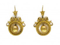 15ct Gold Ball Drop Earrings