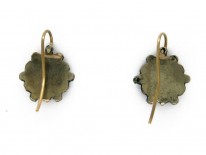 Bohemian Garnet Flower Earrings