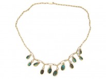 Turquoise Fringe Necklace