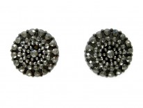 Round Cut Steel Earrings
