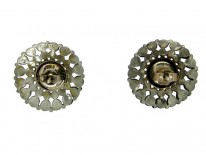 Round Cut Steel Earrings