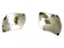 European Silver Wave Earrings