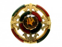 Scottish Agate Brooch