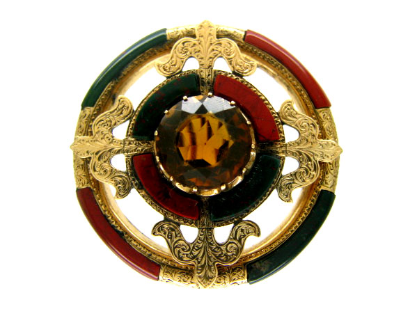 Scottish Agate Brooch