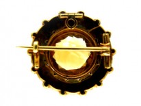 Turquoise Pearl Brooch