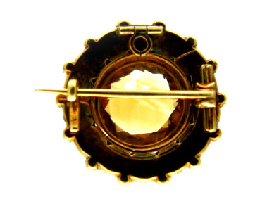 Turquoise Pearl Brooch