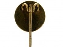 Fox Enamel 15ct Gold Tie Pin