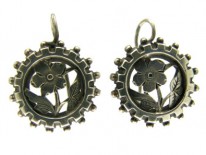 Silver Flower Earrings