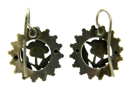 Silver Flower Earrings