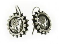 Silver Flower Earrings
