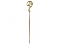 15ct Gold & Diamond Question Mark Tie Pin