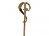 15ct Gold & Diamond Question Mark Tie Pin