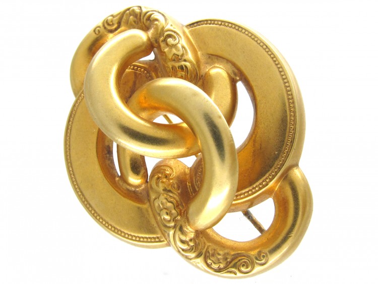 14ct Gold Scandinavian Knot Brooch