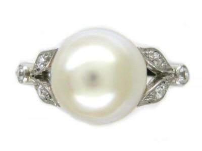Pearl & Diamond Ring